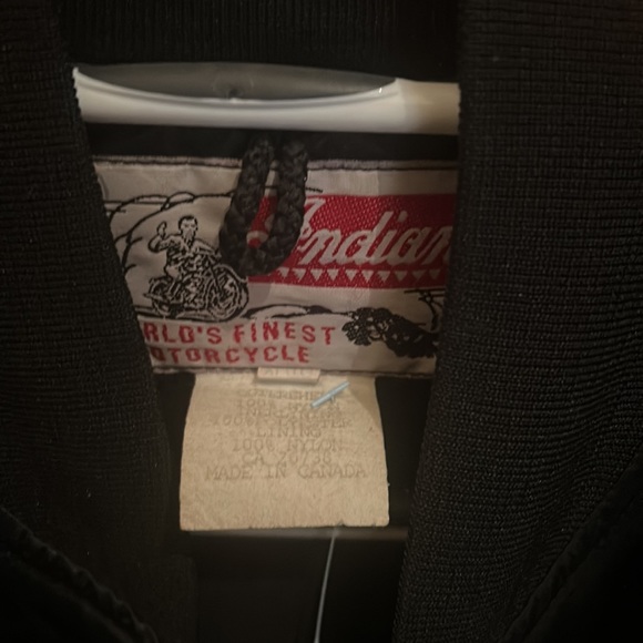 Vintage Indian Motorcycles Bomber Jacket XL Americas Pioneer Biker Gear Hogs - Picture 4 of 4